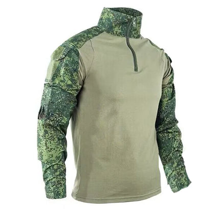 Camisetas de senderismo y deportes al aire libre para hombre, camisetas de combate Softair, militares, ejército, Multicam, CP, camuflaje, caza, escalada, ropa táctica 