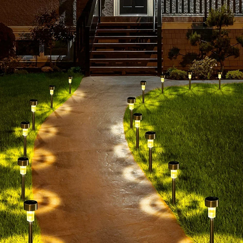 30pcs Outdoor Solar Lights Garden Lights Powered Lamp Lantern Waterproof Landscape Lighting Pathway Yard Lawn Garden Decoration Leedoar