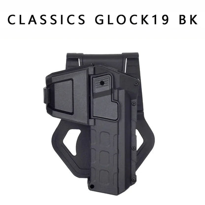 Tactical Glock 17 18 19 Movable Pistol Holster IR Laser Flashlight Mounted Airsoft Colt M1911 P320 Lock Gun Weapon Light X300 Leedoar