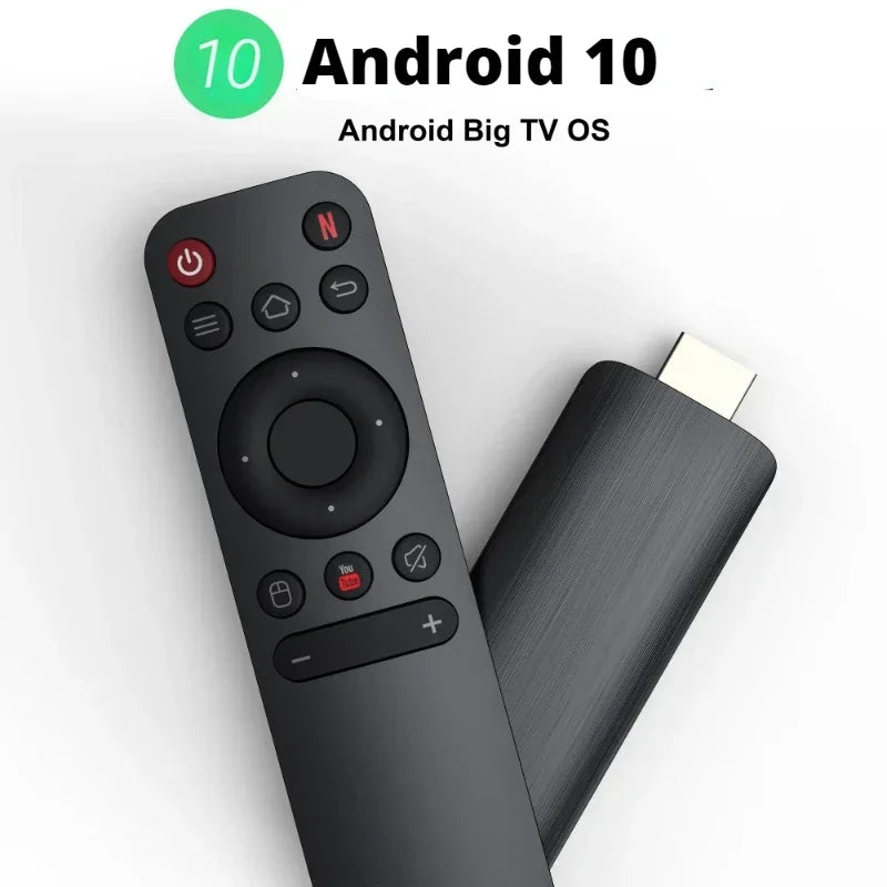 D6 Android TV Stick Allwinner H313 Type C 4K 2GB RAM 16GB ROM UHD 2.4/5.8G WiFi Android 10 H.265 Smart Sticks Android TV Stick Leedoar