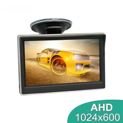 5-inch IPS AHD Car Rear View Monitor Internal Parking Backup Suction Cup and Bracket Reverse Image Suitable for MPV SUV Carriage Leedoar