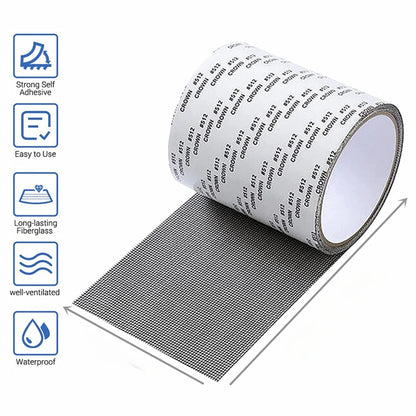 Self-adhesive Window Screen Mosquito Net Repair Tape Window Screen Mesh Sticker Anti-mosquito Window Door Repair Subsidy Tapes Leedoar