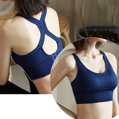 Sexy Sports Bras Racerback Yoga Bra Tank Top Women Fitness Gym Shockproof Seamless Running Workout Fast Dry Underwear Vest Leedoar