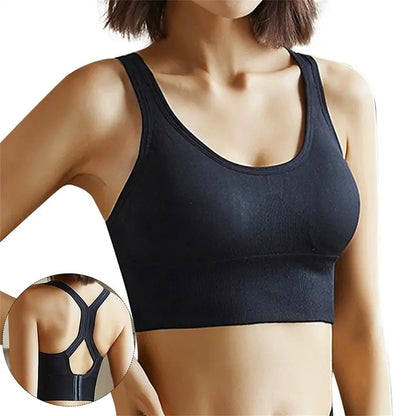 Sexy Sports Bras Racerback Yoga Bra Tank Top Women Fitness Gym Shockproof Seamless Running Workout Fast Dry Underwear Vest Leedoar