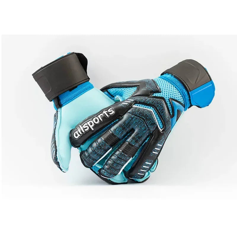 Luva de goleiro de futebol profissional adulto masculina 4 mm látex com proteção de dedo protetor de luva de goleiro de futebol infantil