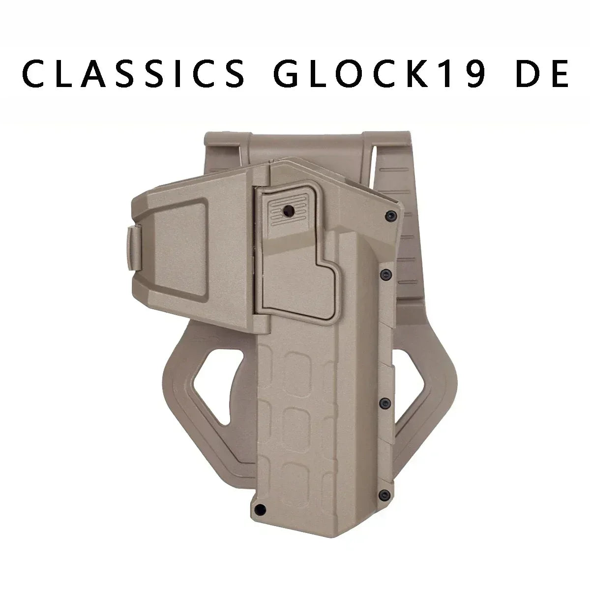 Tactical Glock 17 18 19 Movable Pistol Holster IR Laser Flashlight Mounted Airsoft Colt M1911 P320 Lock Gun Weapon Light X300 Leedoar