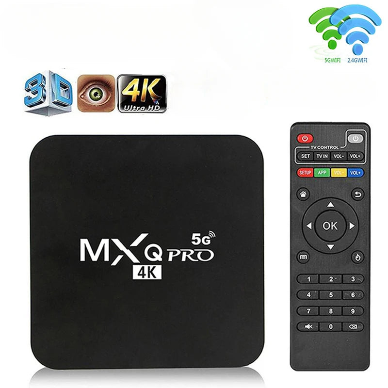 MXQpro RK3229 Android 10.1 Smart TV Box 4K Media Player TV BOX Android 7.1 4GB 32GB 64GB Remote Control TV Set Top Box Leedoar