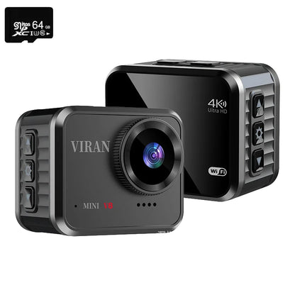 4K 60FPS Wifi HD Portable Mini Action Camera Remote View 1.54 Inch Screen 160° Wide Angle Sports Video Recorder lP68 Waterproof Leedoar