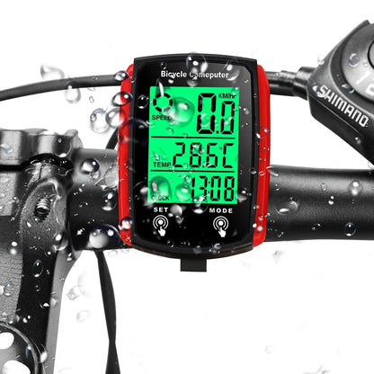 Wired Meter Bicycle Computer Speedometer Waterproof Bike Kilometer Counter Temperature Display Cycling Odometer Stand Leedoar