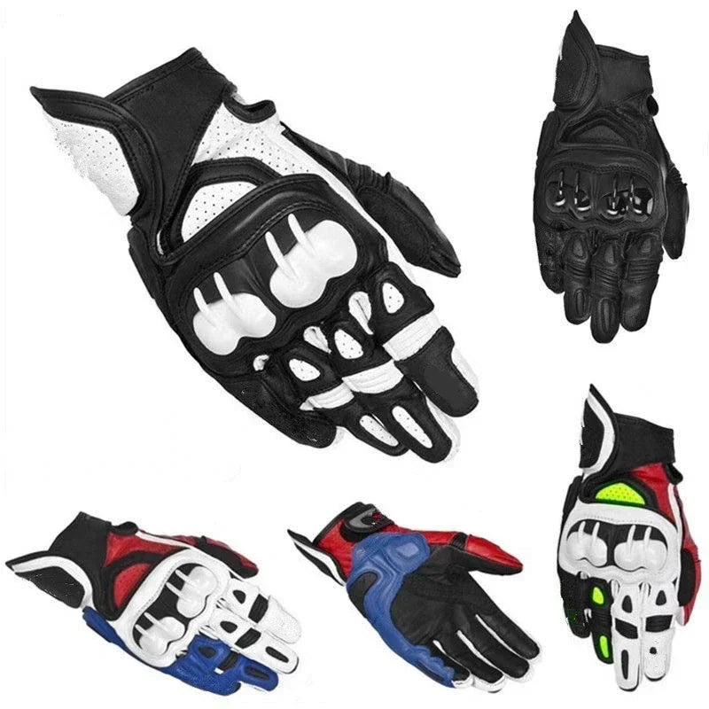 1 par de guantes de moto de dedo completo, resistentes al viento, con pantalla táctil, equipo de moto para motociclistas de cross country