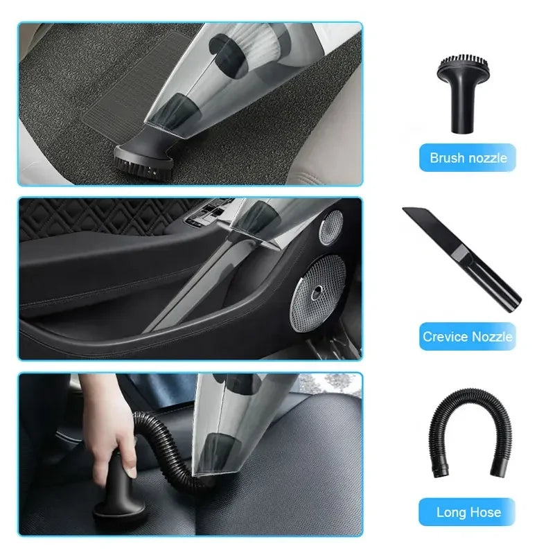 Car Mounted Vacuum Cleaner High-Power Wireless Charging Dry And Wet Dual Purpose Household And Car Dual Purpose Vacuum Cleaner Leedoar