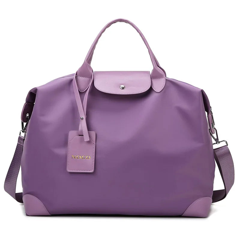 Bolso de mano portátil de gran capacidad para viajes, bolso de hombro informal para mujer, bolso de mano ligero y sencillo para deportes y fitness 