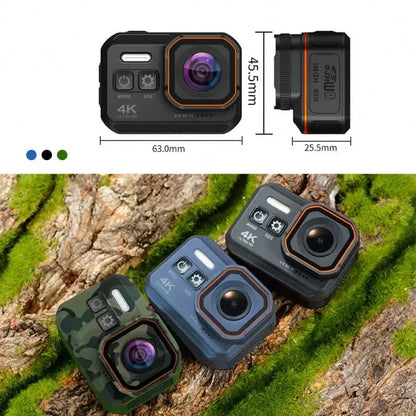 16MP Underwater Video Cameras 4K Waterproof Action Camera Wifi For Outdoor With Remote Control Action Sports Camera Accessories Leedoar