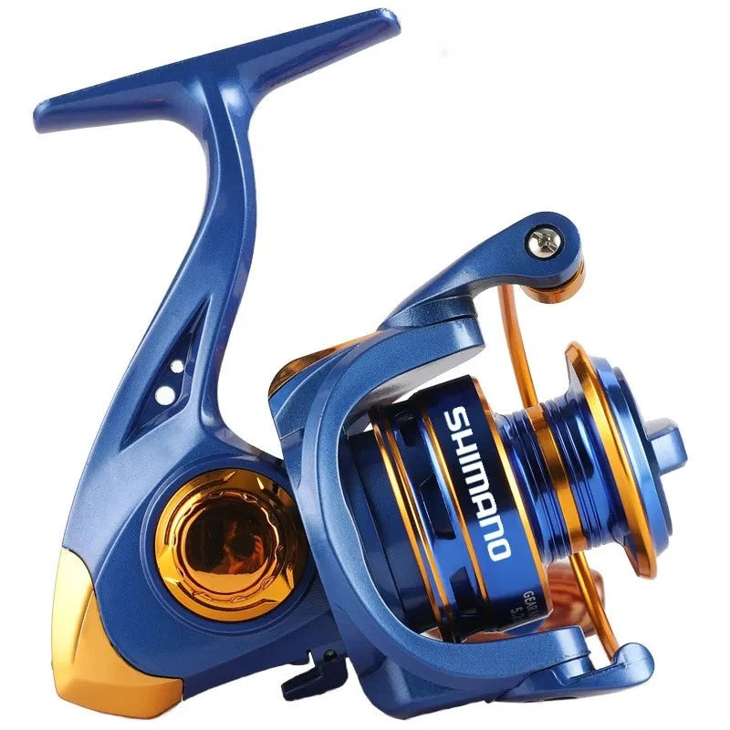 Newest Fishing Reel with 13+1BB 5.2:1 Metal Spool Spinning Wheel Gear Ratio High Speed Casting Fishing Reel Leedoar