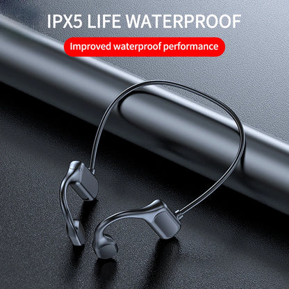 BL09 Bluetooth 5.0 Wireless Headset Sports Stereo headphone Bone Conduction Audio Equipment Outdoor Waterproof with Microphone Leedoar