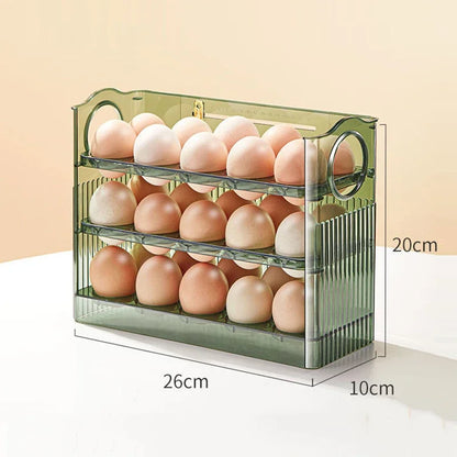 Egg Storage Box Refrigerator Organizer Food Containers Egg Fresh-keeping Case Holder Tray Dispenser Kitchen Storage Boxes Leedoar