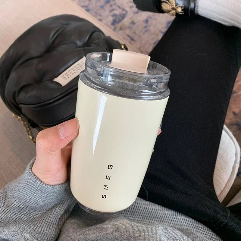 240ML Stainless Steel Water Bottles High Aesthetic Insulated Water Bottles Thermos Bottle Drinking Bottle Coffee Cup Travel Mug Leedoar