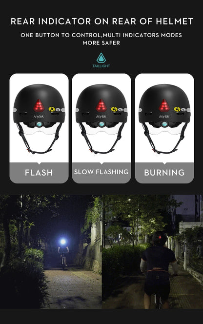 Smart Cycling Helmet with Integrated Camera and Safety Lights