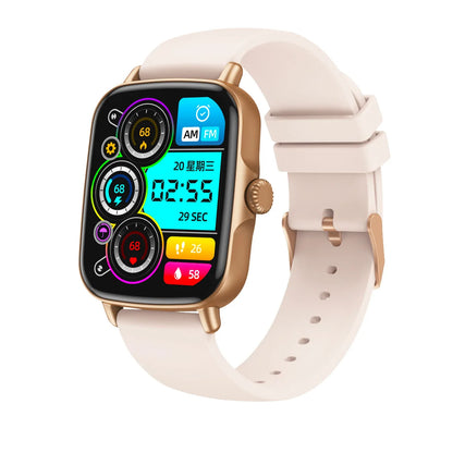 AW18 Smart Watch Men Women 1.69 Inch DaFit APP GPRS Running Track Bluetooth Calls Music Player Outdoor Sports Fashion Smartwatch Leedoar