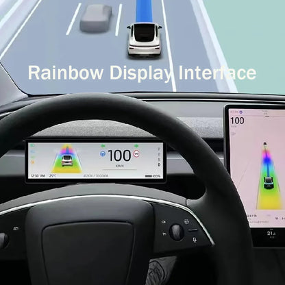 Painel inteligente de 8,8 polegadas com tela sem fio Carplay para Tesla Model 3 e Y com suporte para Carplay Android Auto, câmera de ventilação de ar livre