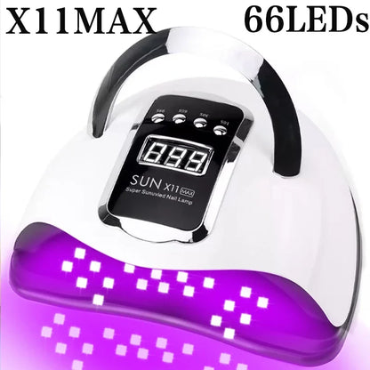 320W 72LEDs Powerful Nail Dryer With Large Touch Screen LED Nail Lamp For Curing All Gel Nail Polish  Professional Drying Lamp Leedoar