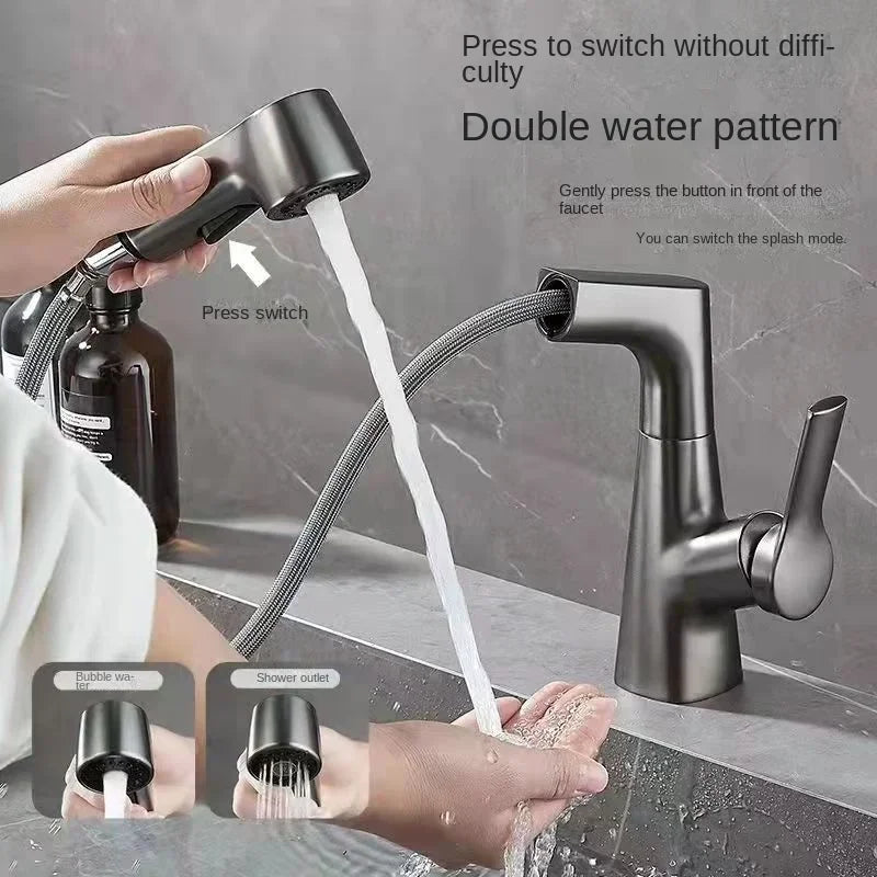 360° Degree Rotation Bathroom Faucet Scalable Kitchen Faucets Bathroom Sink Faucet Tap Tapware Blender Washbasin Tap Leedoar