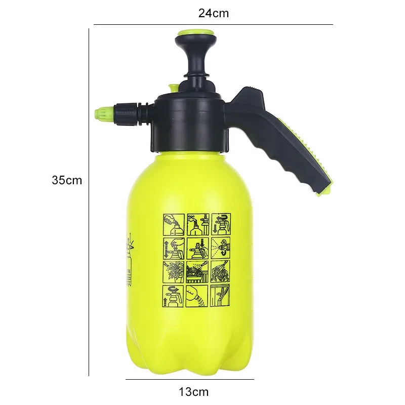 1/2/3L Hand Pressure Water Sprayer Trigger Air Pump Garden Disinfection Sprayers Spray Bottle Car Cleaning Sprayer Watering Can Leedoar