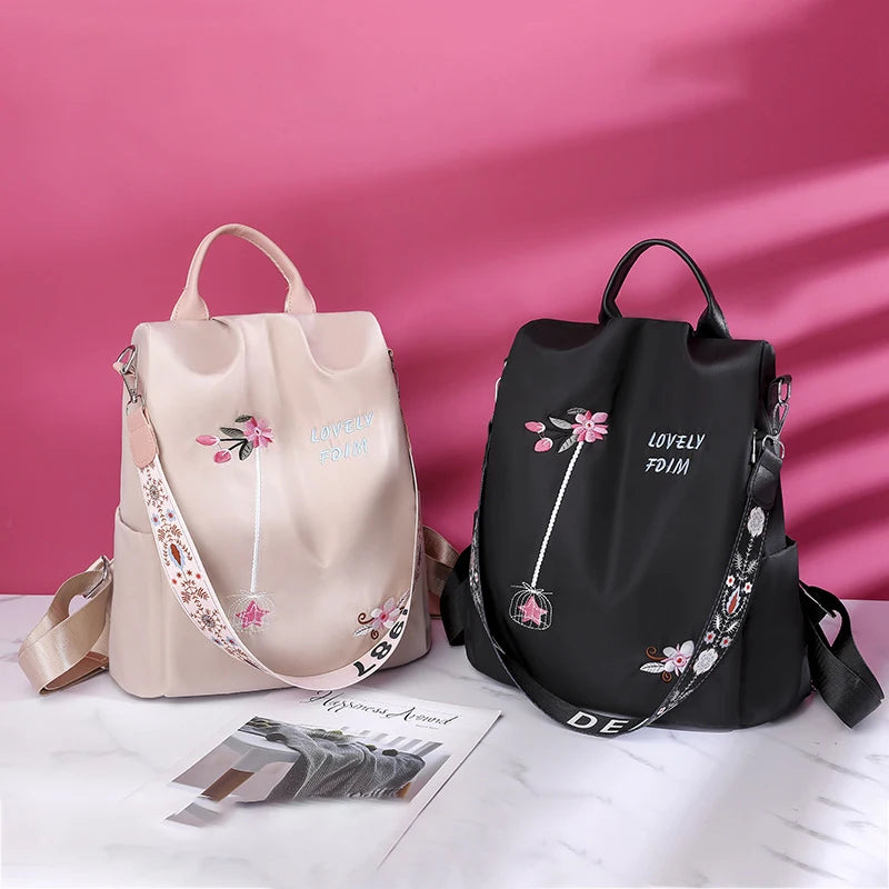 New Arrival Shoulder Waterproof Oxford Fashion Anti-theft Women Backpacks Print School Bag High Quality Large Capacity Backpack Leedoar