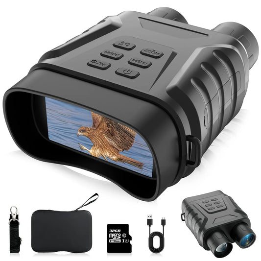 Dispositivo de visión nocturna NV8300 Binocular táctico digital con zoom de 8X, 400 m, 4K, HD, infrarrojos, 1080P, telescopio de caza con batería de 4400 mAh