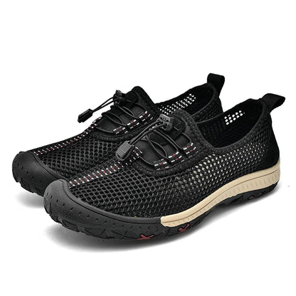 Shoes for Men Casual Breathable Mesh Shoes 2023 New Soft Men Sneakers Large Size Men Loafers Comfortable Outdoor Walking Shoes Leedoar