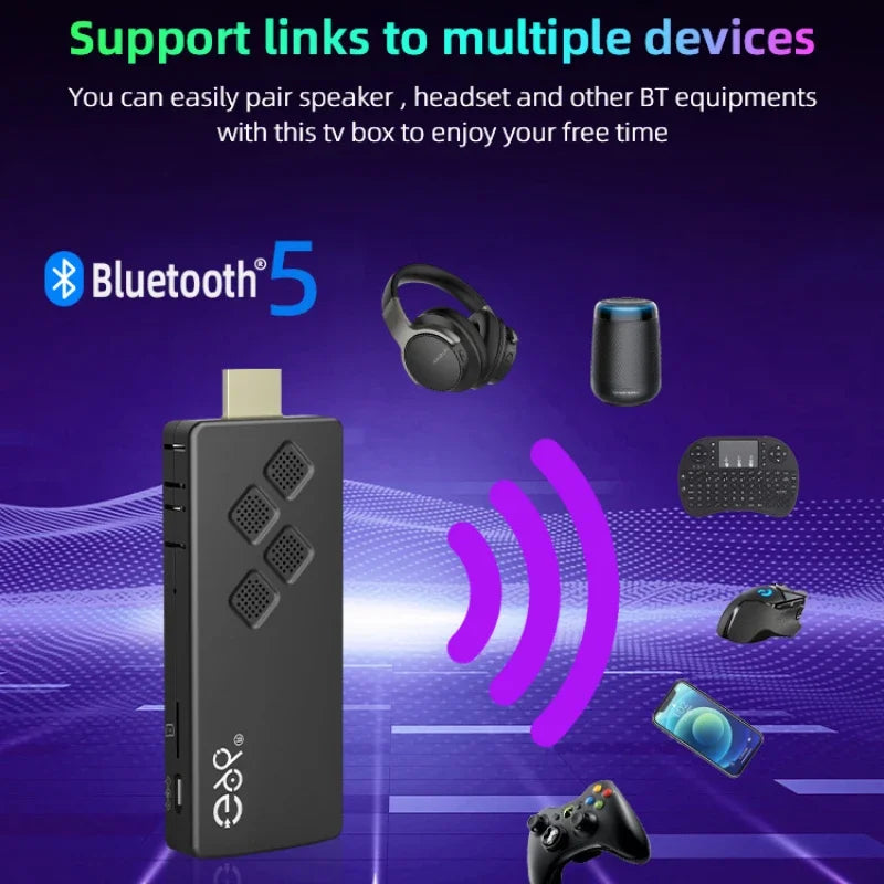 TV Stick G96 H313 con 2 GB de RAM y 16 GB de ROM, 4K, Android 10, Wifi dual, IPTV, ATV UI, Fire Sticks, control remoto por voz de Alexa, TV Box 4K Smart Box 