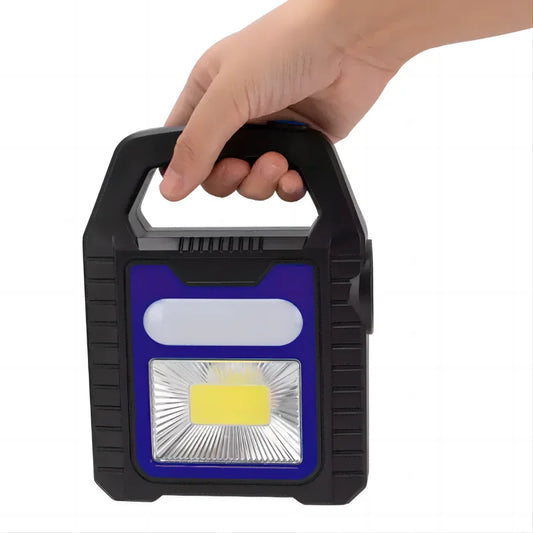 Lâmpada LED portátil de emergência de energia solar recarregável USB luz forte holofote lâmpada de acampamento ao ar livre lanterna 