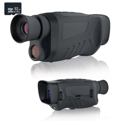 2inch Screen Night Vision Monocular 2.5K 25MM High Definition Video 8X Digital Zoom Goggles IR 300m Scope for Hunting Camping Leedoar