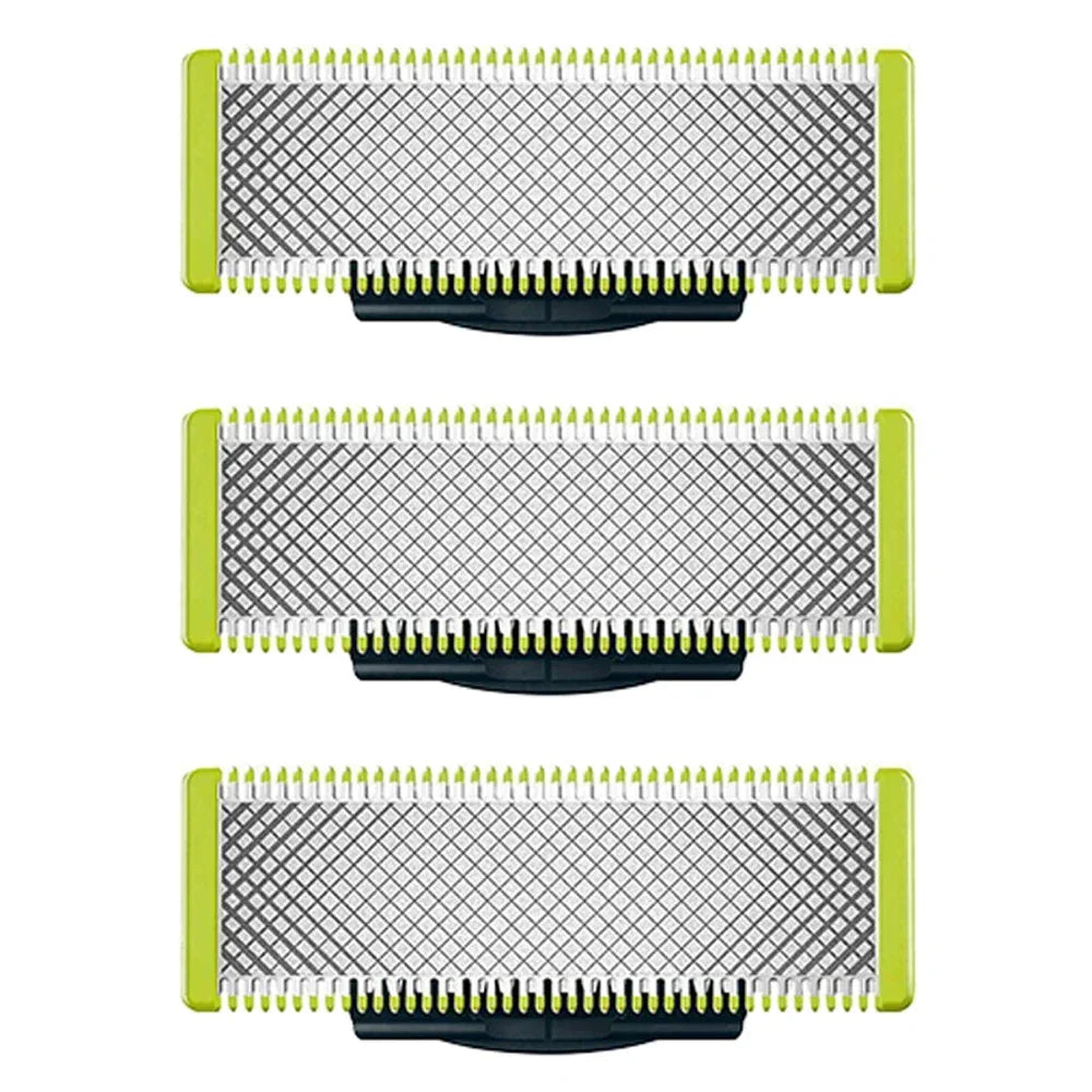 Shaver Replacement Blades ＆ Nose Hair Trimmer Replacement Heads for Philips OneBlade One Blade Pro Hybrid Electric Shaver