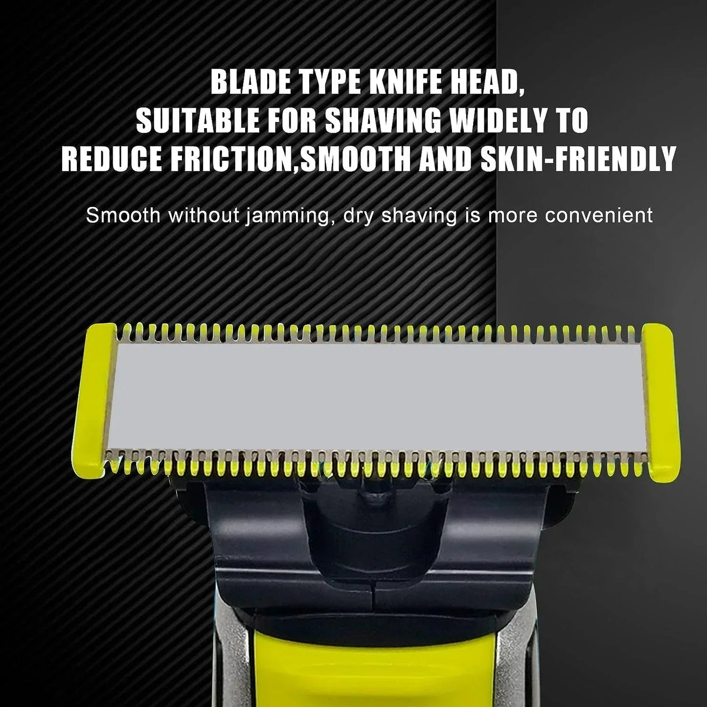 Shaver Replacement Blades ＆ Nose Hair Trimmer Replacement Heads for Philips OneBlade One Blade Pro Hybrid Electric Shaver