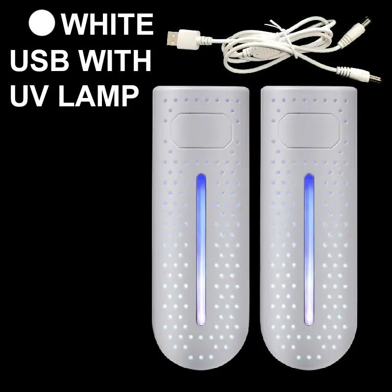 Shoe Dryers UV Sterilization Dehumidification Portable Shoe Rack Heater Deodorizer Dehumidifier Device Quick Drying Shoe Dryer Leedoar