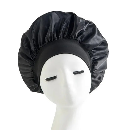 Gorro de ducha para peluquería, gorro para el cuidado del cabello, gorro de ducha mensual de alta elasticidad, gorro de dormir de satén para lactancia femenina 