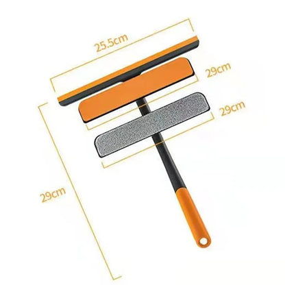 Shower Squeegee Glass Clean Scraper Washing Wiper Hanger Floor Window Cleaning Household Water Wall Hanging Mirror with Handle Leedoar