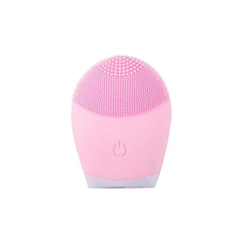 Silicone Cleansing Brush Electric Facial Cleansing Equipment Skin Cleanser Sonic Vibration Cleansing Tools Facial Massager Leedoar