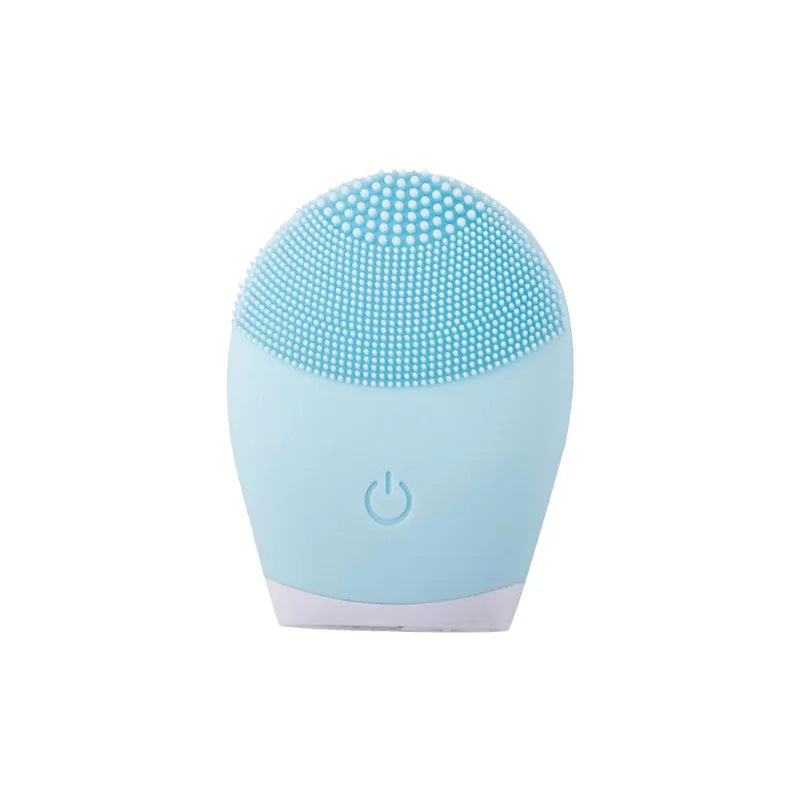 Silicone Cleansing Brush Electric Facial Cleansing Equipment Skin Cleanser Sonic Vibration Cleansing Tools Facial Massager Leedoar