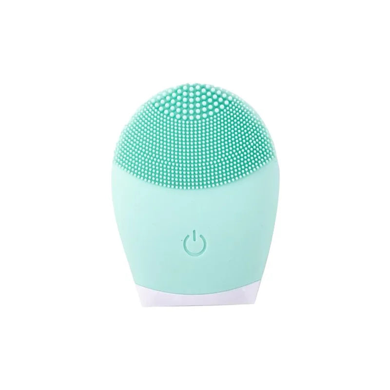 Silicone Cleansing Brush Electric Facial Cleansing Equipment Skin Cleanser Sonic Vibration Cleansing Tools Facial Massager Leedoar