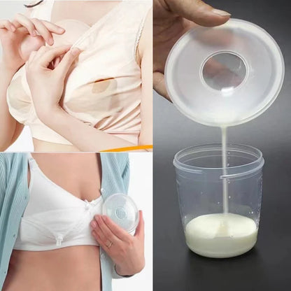 Silicone Mother's Milk Collector  Wearable Anti Spill Breast Pads   Nipple Pain Protector  Maternity Breastfeeding Leedoar