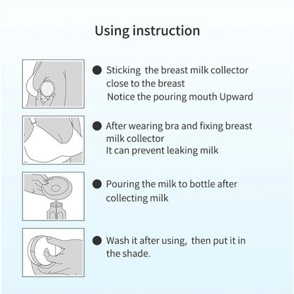 Silicone Mother's Milk Collector  Wearable Anti Spill Breast Pads   Nipple Pain Protector  Maternity Breastfeeding Leedoar