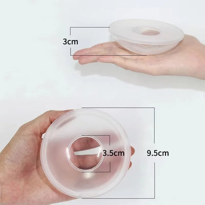 Silicone Mother's Milk Collector  Wearable Anti Spill Breast Pads   Nipple Pain Protector  Maternity Breastfeeding Leedoar