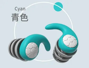 Silicone Noise Cancelling Earplugs Noise Filter Sleep Swimming Waterproof Three Layer Mute Earplugs Leedoar