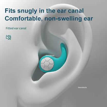 Silicone Noise Cancelling Earplugs Noise Filter Sleep Swimming Waterproof Three Layer Mute Earplugs Leedoar