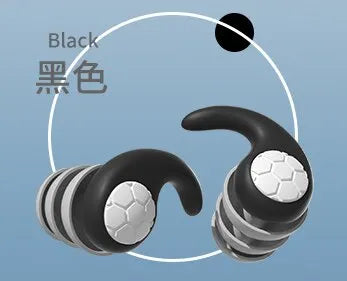 Silicone Noise Cancelling Earplugs Noise Filter Sleep Swimming Waterproof Three Layer Mute Earplugs Leedoar