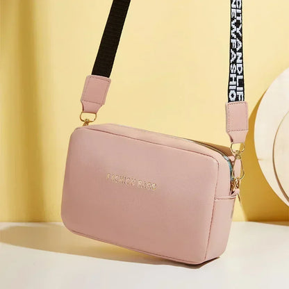 Bolsas de ombro pequenas de estilo simples para mulheres, cor sólida, couro sintético, alça larga, bolsa transversal, bolsa de telefone feminina, bolsa de mensageiro 