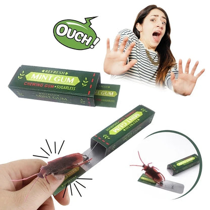 Simulation Cockroach Chewing Gum Creative Novelty Funny Toy Startled DIY Self-installation Simulation Chewing Gum Leedoar