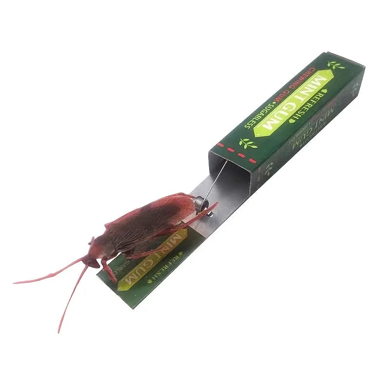 Simulation Cockroach Chewing Gum Creative Novelty Funny Toy Startled DIY Self-installation Simulation Chewing Gum Leedoar